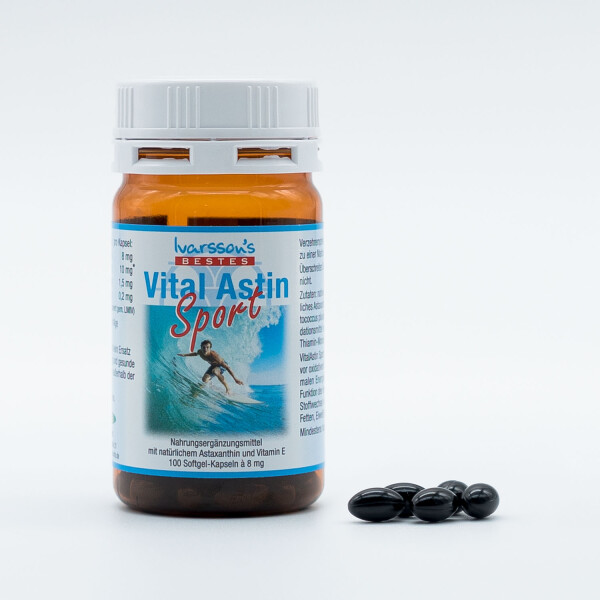 VitalAstin Sport 8 mg Astaxanthin für Sportler 100 Kaps.