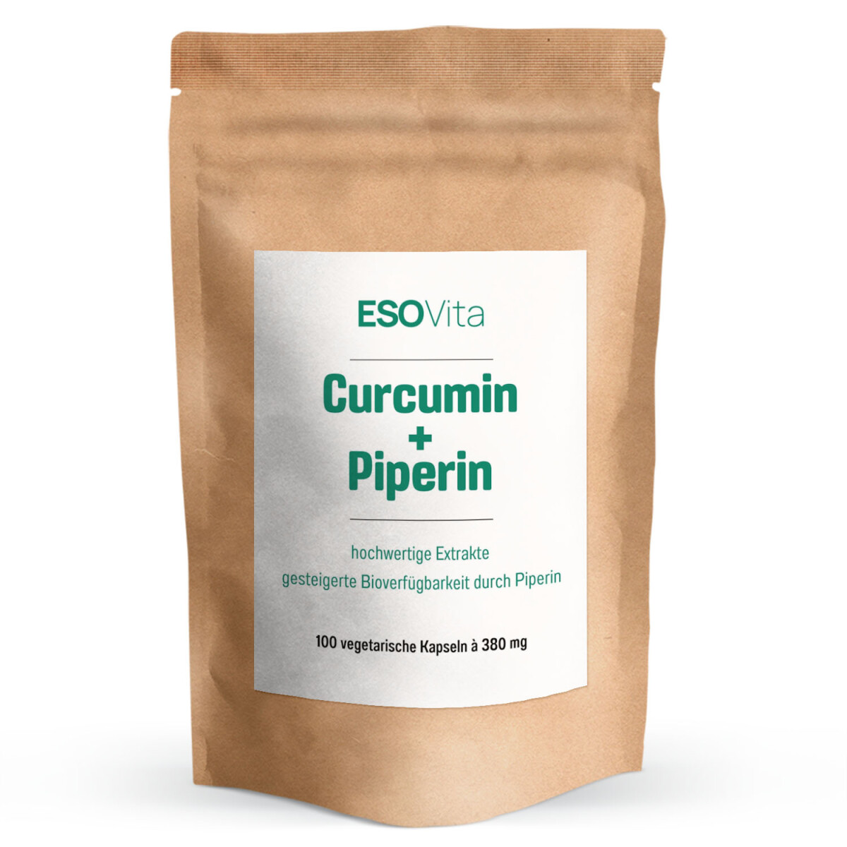 Curcumin + Piperin Extrakt Kapseln 100 Stück à 380 mg, 24,95