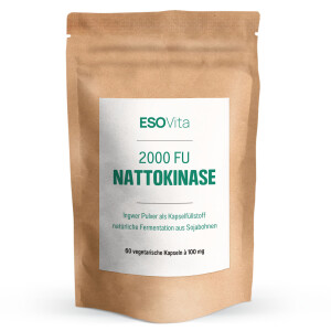 Nattokinase - 60 vegetarische Kapseln à 100mg...